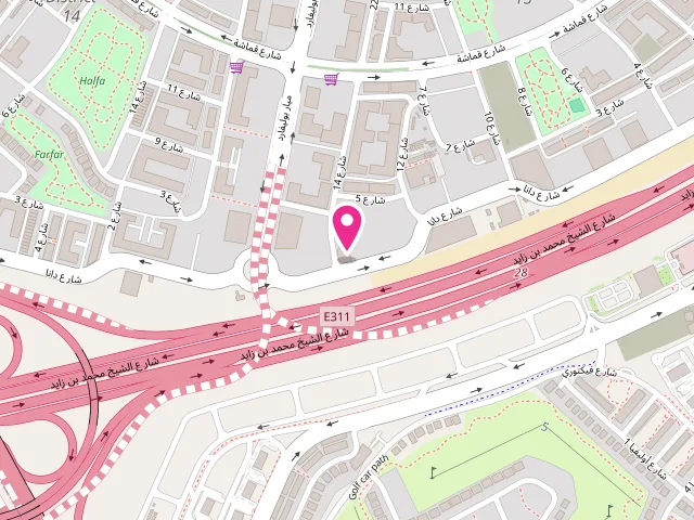 Map showing the location of Aminko Laundry JVC at Jumeirah Village Circle - البرشاء جنوب الرابعة - قرية جميرا الدائرية - دبي - United Arab Emirates