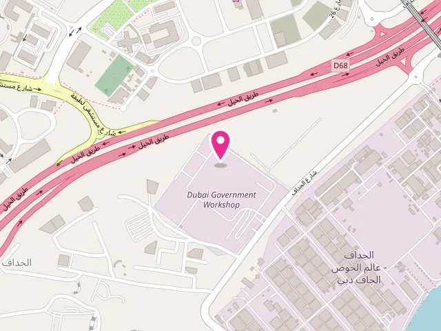 Map showing the location of Amit Kumar laundry service & Dry Cleaners in Dubai at Rose building shop no. 1 - الجداف - دبي - United Arab Emirates