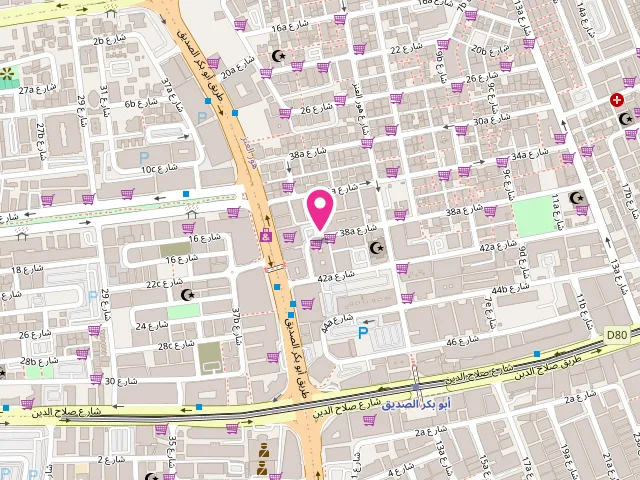 Map showing the location of Aqua Luxe Laundry | Affordable Laundry at 38A St - opposite to 1-10 Center parking - Hor Al Anz - Deira - Dubai - United Arab Emirates