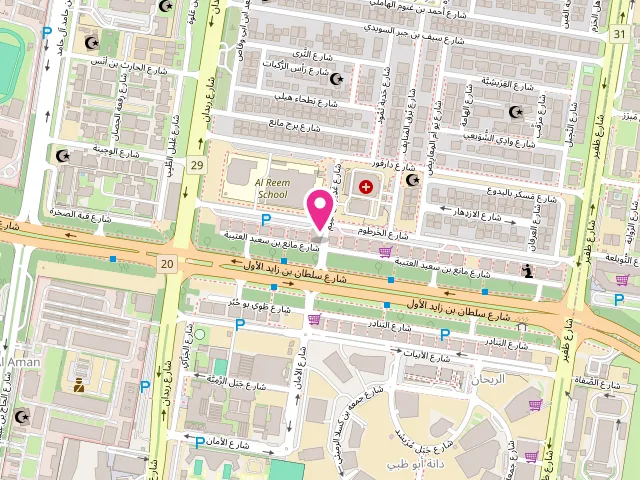 Map showing the location of Arab Coast Laundry at Abu Dhabi - Al Sa`Adah - Zone 1 - Abu Dhabi - United Arab Emirates