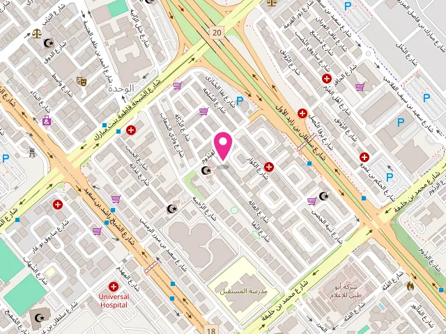 Map showing the location of Armani Laundry at Al Nahyan - E20 02 - Abu Dhabi - United Arab Emirates