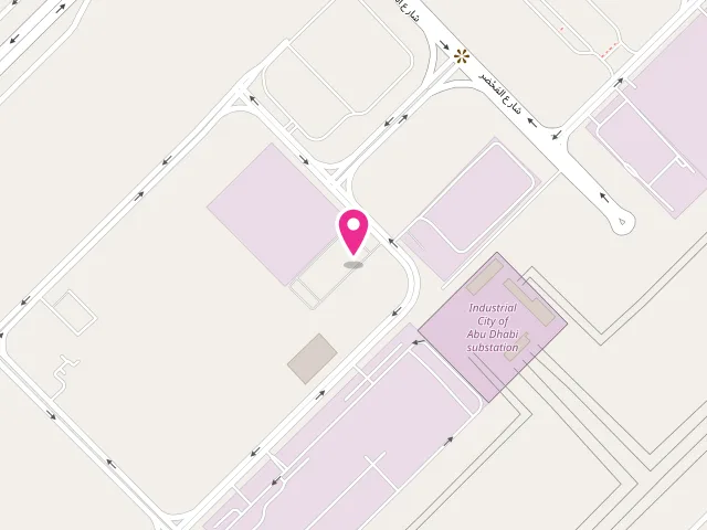 Map showing the location of Balghailam Bubble Works Laundry at ICAD3 - Abu Dhabi Industrial City - ICAD III - Abu Dhabi - United Arab Emirates