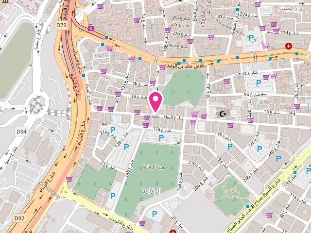Map showing the location of Bandbox Laundry LLC at Dubai 17a Street - 7 Al Bookash - الرفاعة - دبي - United Arab Emirates
