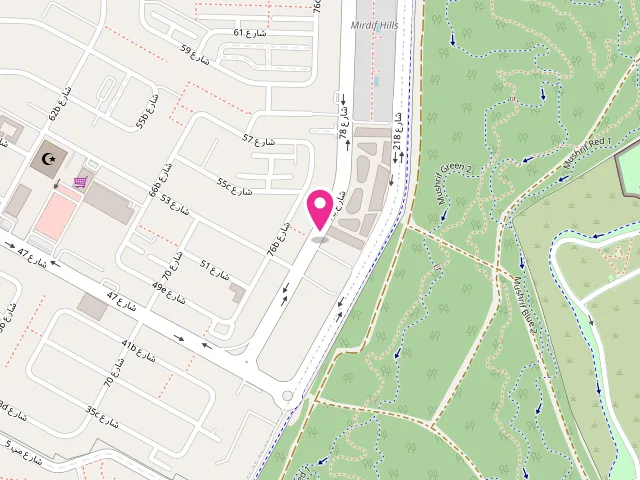 Map showing the location of Big Way Laundry & Dry Cleaning Service at 78th St - Mirdif - Dubai - United Arab Emirates