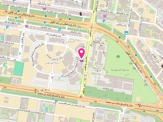Map showing the location of Black & Bright Laundry at Dhafeer St - Al Sa`Adah - E40 - Abu Dhabi - United Arab Emirates
