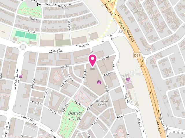 Map showing the location of Blossom Laundry JVC at Circle Mall - Circle - JVC - البرشاء جنوب الرابعة - قرية جميرا الدائرية - دبي - United Arab Emirates