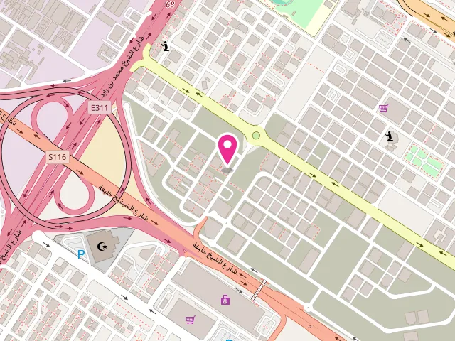 Map showing the location of Blue star laundry at Reem building 3842# new - Shop no3 - near zahia city center sharjha - Muwaileh Commercial - Industrial Area - Sharjah - United Arab Emirates
