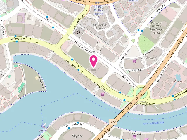 Map showing the location of Brass Bubbles Laundry at Business Bay - Dubai - United Arab Emirates