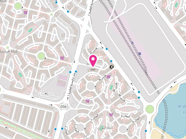 Map showing the location of BRIGHT BUBBLE LAUNDRY LLC at Cluster - Persia - Dubai - United Arab Emirates