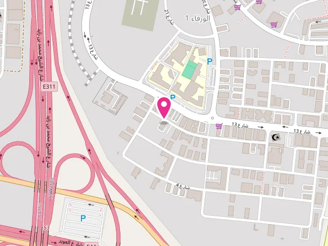 Map showing the location of Bright Golden Falcon Laundry at Al Warqa - Al Warqa 1 - Dubai - United Arab Emirates
