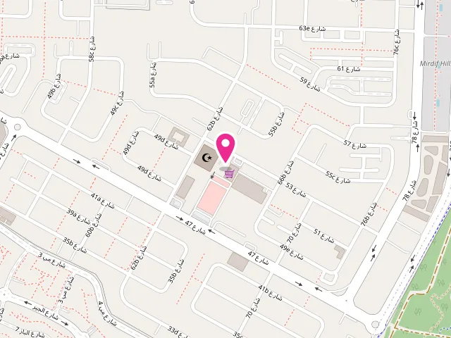 Map showing the location of Bright Star Laundry Dry Cleaning Mirdif at Mall Mirdif Mall - 25 53rd St - Mirdif - Dubai - United Arab Emirates
