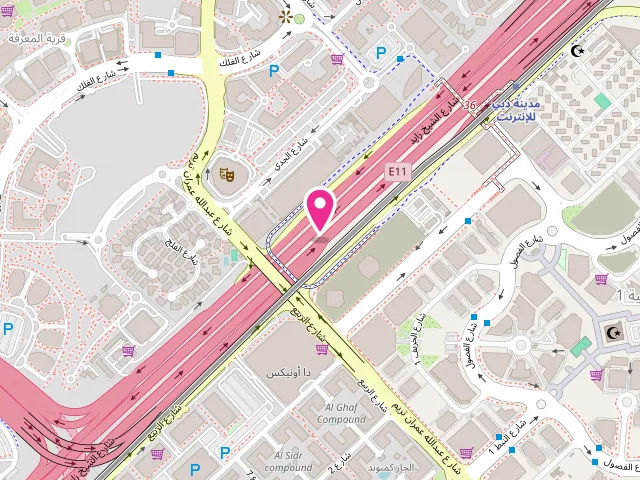 Map showing the location of Bubble Care Express Laundry - Group Van Service at Sheikh Zayed Rd - Al Thanyah First - Dubai - United Arab Emirates