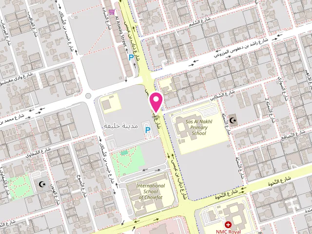 Map showing the location of Bubble Care Express Laundry - Group Van Service at Khalifa City - SW3 - Abu Dhabi - United Arab Emirates