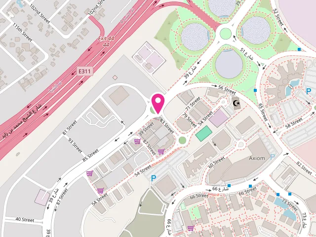 Map showing the location of Bubbles Laundry & Dry Cleaning at Sunshine Building - Nadd Hessa - Dubai Silicon Oasis - Dubai - United Arab Emirates