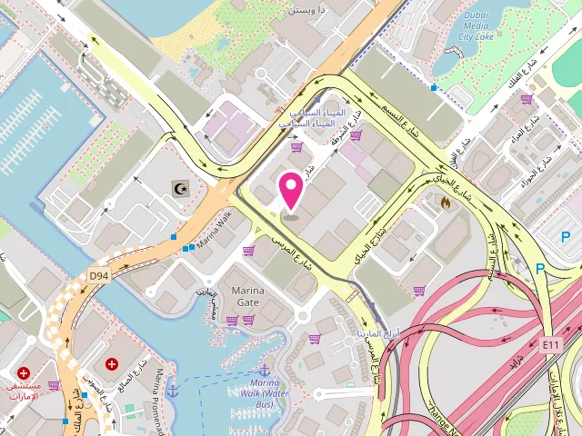 Map showing the location of City Star Laundry at Shop No.7, Marina Pinnacle Tower (Tiger Near - Sulafa Tower - Al Sharta St - Dubai Marina - Dubai - United Arab Emirates