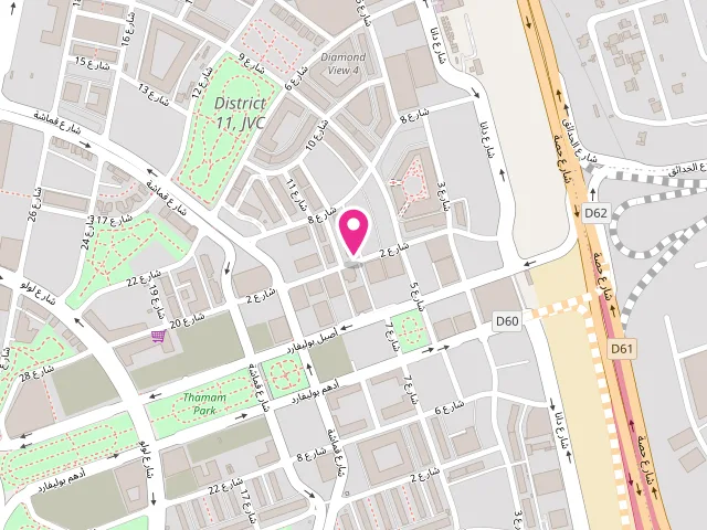 Map showing the location of City Station Laundry LLC at The Residence 3, Shop 2 - البرشاء جنوب الرابعة - قرية جميرا الدائرية - دبي - United Arab Emirates