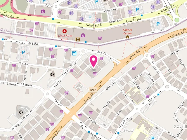 Map showing the location of Clean and Classy Laundry & Dry Cleaning at Amman Road - Al Nahda First - Al Nahda - Dubai - United Arab Emirates