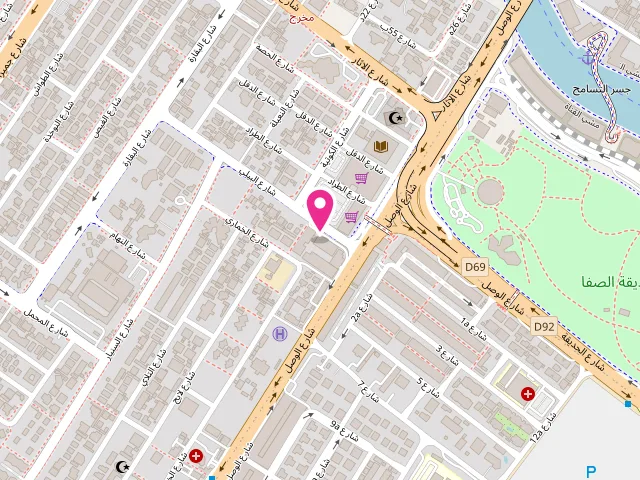 Map showing the location of Confident Laundry at Shop -7 Lamar Building, Jumeira - 58 Al Bailee Street - جميرا - Jumeirah 3 - دبي - United Arab Emirates