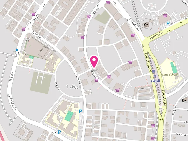 Map showing the location of Cool Breeze Laundry at Dubai 23 Street - 28/1 - Al Warqa'a First - الورقاء ١ - دبي - United Arab Emirates