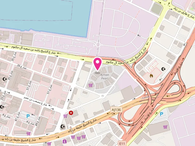 Map showing the location of Dalia Laundry at Naseem Ajman - Al Rashidiya 1 - عجمان - United Arab Emirates