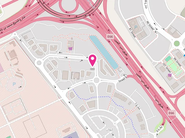 Map showing the location of Dalona Laundry services at Amaya Mall - Wadi Al Safa 2 - Liwan - Dubai - United Arab Emirates