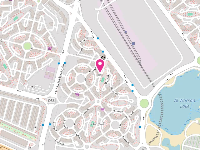 Map showing the location of Diamond Stars Dry Cleaners at Persia - International City - Warsan First - Persia - Dubai - United Arab Emirates