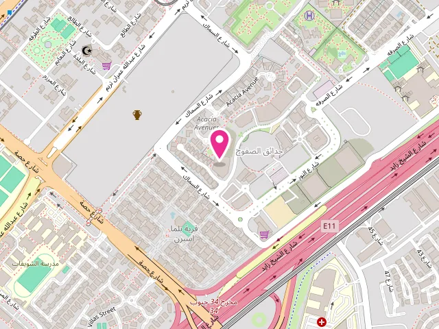 Map showing the location of Dima Laundry, Al Sufouh Lavender Gardens Suites at Lavender Gardens Suits - Al Sufouh - Al Sufouh 1 - Dubai - United Arab Emirates