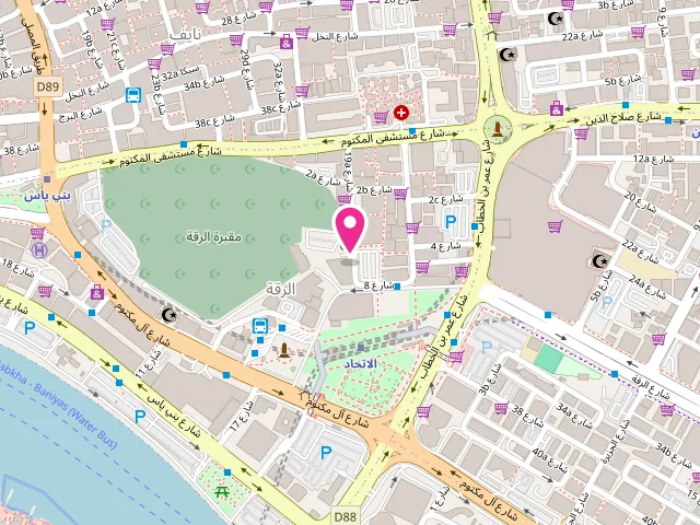 Map showing the location of Dirt Buster Laundry Services at Dubai - Al Rigga - Dubai - United Arab Emirates