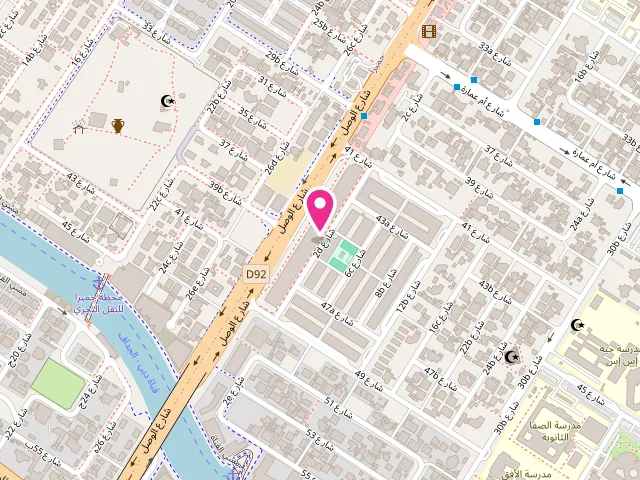 Map showing the location of Diva Laundry (Dar Wasl Mall) at Shop No. 32, Dar Wasl Mall, Near Box Park - 2D St - الوصل - دبي - United Arab Emirates