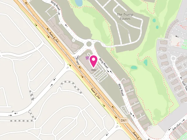 Map showing the location of Downtown Dry Cleaners Laundry - Damac Hills 1 at Damac Mall, Damac Hills 1 - الحبيه الثالثة - داماك هيلز - دبي - United Arab Emirates