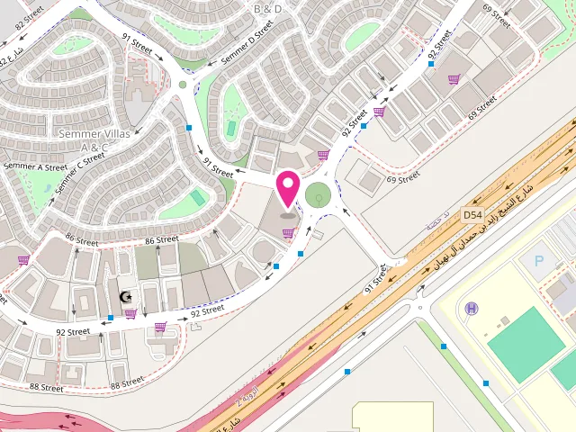 Map showing the location of Eagles Laundry Dubai Silicone Oasis at MM Towers Dubai Silicon Oasis - Ground floor - Nadd Hessa - Dubai Silicon Oasis - Dubai - United Arab Emirates