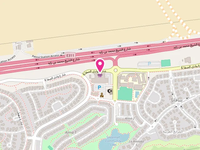 Map showing the location of eeziclean, Arabian Ranches at Community centre Beside Carrefour - Wadi Al Safa 6 - Arabian Ranches - Dubai - United Arab Emirates
