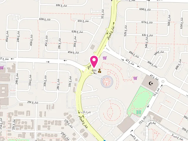 Map showing the location of Emco Deluxe Laundry - Mirdif Mall (Uptown) at Mirdif Mall (Uptown) Shop No: 21 - مردف - دبي - United Arab Emirates