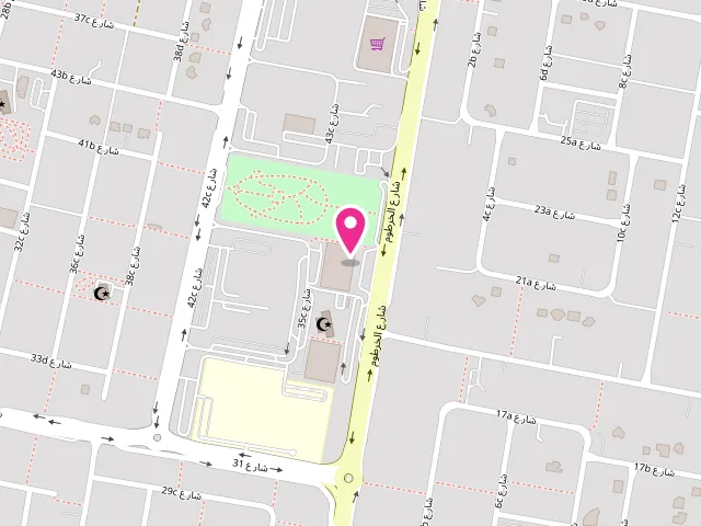 Map showing the location of Emco Express Laundry at 63 Khartoum St - Al Mizhar First - Al Mizhar - Dubai - United Arab Emirates