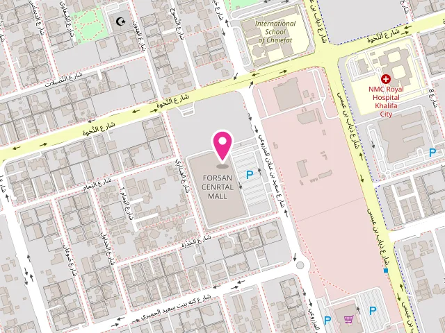 Map showing the location of Ever Clean Laundry Khalifa City forsan mall at Forsan central mall - Khalifa City - SW4 - Abu Dhabi - United Arab Emirates