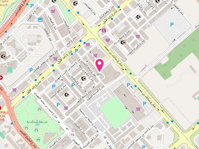 Map showing the location of Ever Clean Laundry at near Khalidia Mall Parking - Al Khalidiyah - W9 - Abu Dhabi - United Arab Emirates