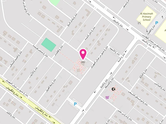 Map showing the location of Faheem laundry مصبغة فهيم at Abu Dhabi - Al Shamkhah - SH15 - Abu Dhabi - United Arab Emirates