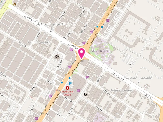 Map showing the location of Fast laundry at FHHV+CP4 - Al Huboob 2 - Emirate of Umm Al Quwain - United Arab Emirates
