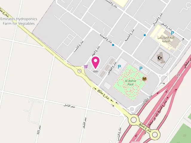 Map showing the location of Fast Track Laundry at GM76+W64 - Al Bahyah - Al Bahyah Old - Abu Dhabi - United Arab Emirates