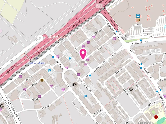 Map showing the location of Fivestar Laundry at Rose 2 - 17a St - Al Barsha First - Al Barsha - Dubai - United Arab Emirates