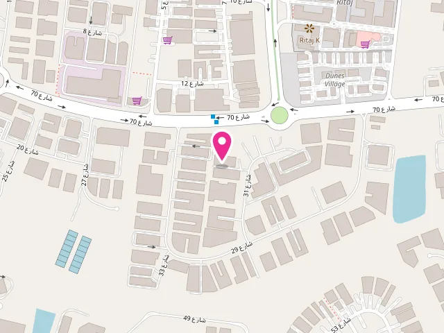 Map showing the location of Fresh N Clean Laundry & Dry Cleaning LLC at Dubai Investment Park Second - Dunes Village - Dubai - United Arab Emirates
