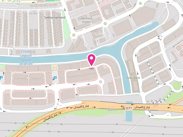 Map showing the location of Freshora Laundry LLC at Azizi Riviera 42 Retail 04 - المركاض - ند الشبا 1 - دبي - United Arab Emirates
