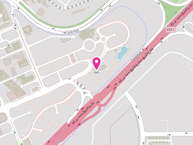 Map showing the location of Golden Arrow Laundry at AL Rabia Tower -Majan- DubaiLand -UAE - Wadi Al Safa 3 - Majan - Dubai - United Arab Emirates