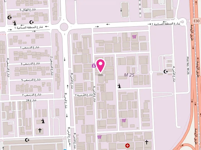 Map showing the location of Golden Class Laundry مغسلة جولدن كلاس at Abu Dhabi - Musaffah - M26 - Abu Dhabi - United Arab Emirates