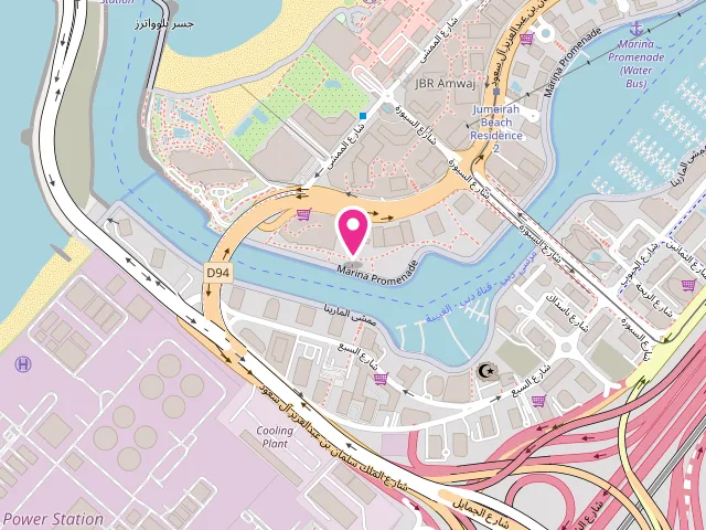 Map showing the location of Golden Falcon Laundry at Building, Durrat Al Marsa - Marina Walk - nr. The Jewels Tower 1 - Dubai Marina - Dubai - United Arab Emirates