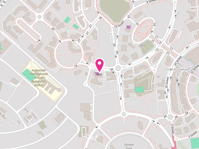 Map showing the location of GOLDEN SHINE LAUNDRY at Shop 07 Geepas Tower Al Barsha South Arjan - البرشاء جنوب الثالثة - جنوب البرشاء - دبي - United Arab Emirates