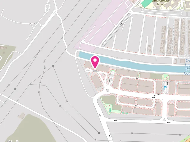 Map showing the location of Happy Bubble Laundry at Nad Al Sheba Azizi Riviera 3, Shop 14 - المركاض - ند الشبا 1 - دبي - United Arab Emirates