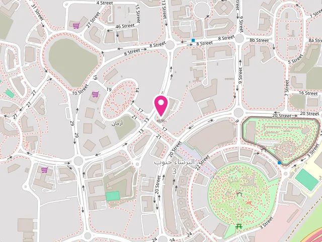 Map showing the location of High Care Laundry Arjan at Dubai - Al Barsha South Third - Al Barsha South - Dubai - United Arab Emirates