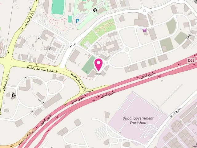 Map showing the location of HIGH COOL LAUNDRY at Al Jadaf - Dubai - United Arab Emirates