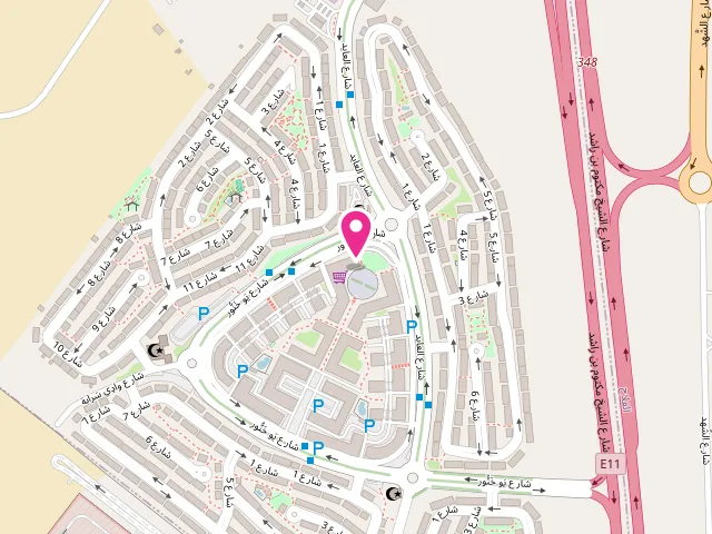Map showing the location of High Galaxy Laundry BR 1 at FM5F+29V - Unnamed Road - Al Reef - Abu Dhabi - United Arab Emirates